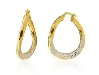 Shiels 9ct Silverfilled 26mm Hoop Earrings offer