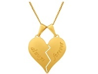 Shiels 9ct Yellow Gold Silver Filled Always Forever Pendant offer