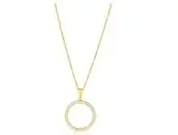 Shiels 9ct Yellow Gold Silver Filled Circle of Life Pendant offer