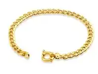 Shiels 9ct Yellow Gold Copper Filled 19cm Curb Bracelet 150 Gauge offer