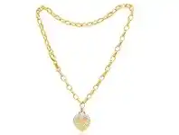 Shiels 9ct Yellow Gold Silver Filled Cubic Zirconia Belcher Anklet offer