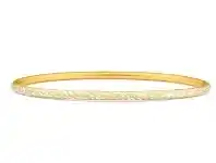 Shiels 9ct Yellow Gold Silver Filled 3mm By 65mm Bangle offer