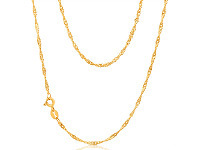 Shiels 9ct Yellow Gold Singapore 45cm Chain 30 Gauge offer