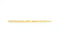 Shiels 9ct Yellow Gold 190 Guage Curb ID Bracelet 21cm offer