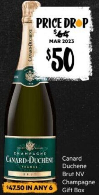First Choice Liquor Canard Duchene Brut NV Champagne Gift Box offer
