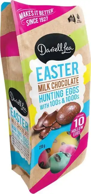 Woolworths Darrell lea easter hunting eggs 100s & 1000s 210g pk 10 offer