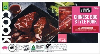 Woolworths Woolworths cook chinese bbq style pork with char siu sauce 560g offer