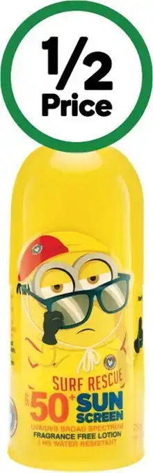 Surf life saving despicable me sunscreen roll on spf 50+ 75ml†