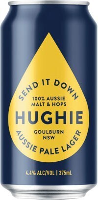 Woolworths Hughie pale lager cans 6x375ml offer
