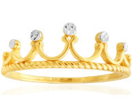 Shiels 9ct Yellow Gold Crown Ring offer
