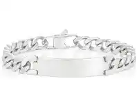 Shiels Stainless Steel Curb ID Bracelet offer