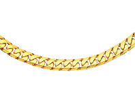 Shiels 9ct Yellow Solid Gold Heavy Curb 55cm Chain 550 Gauge offer