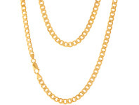 Shiels 9ct Yellow Gold Curb Chain 150 gauge in 60cm offer