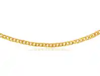 Shiels 9ct Silver Filled Yellow Gold Curb 45cm 150 Gauge Chain offer