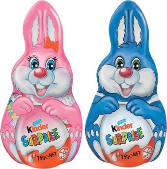 IGA Kinder surprise blue or pink bunny 75g offer