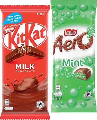 IGA Nestlé chocolate block 118-200g selected varieties offer
