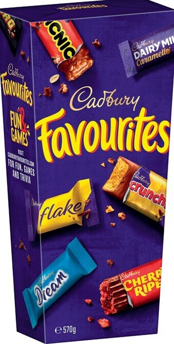 IGA Cadbury favourites 570g selected varieties offer