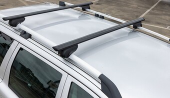 Autobarn Rough country premium rooftop aluminium cross bars black offer