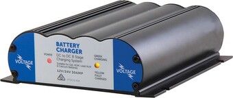 Autobarn Voltage 12v/24v 30amp dc/dc charger with solar connector offer