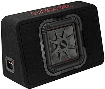 Autobarn Kicker 10” lt7 subwoofer in custom angled enclosure offer