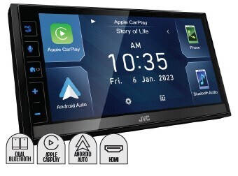 Autobarn Jvc 6.8” 200w av wireless carplay android auto receiver offer