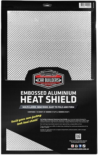 Autobarn Car builders aluminium embossed semi rigid heat shield offer