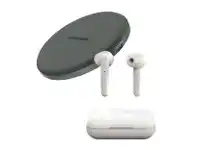 Urbanista Paris True Wireless Earbuds + Lyon Wireless Charging Pad Bundle - White