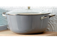 Harris Scarfe Smith+Nobel Light Weight Cast Iron Grey 26cm Casserole offer