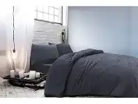 Lincraft Cambridge House Super Soft Jersey Quilt Cover Set SB - Charcoal offer