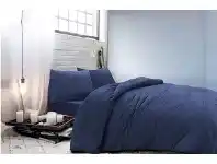 Lincraft Cambridge House Super Soft Jersey Quilt Cover Set SB - Indigo offer