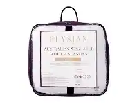 Harris Scarfe Elysian 4 Seasons Australian Washable Wool Quilt QB offer