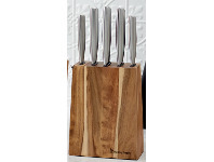 Harris Scarfe Stanley Rogers 6pc Tapered Vertical Knife Block offer