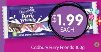 Spudshed Cadbury Furry Friends 100g offer