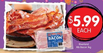 Spudshed Riverland Rib Bacon 1kg offer