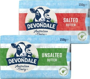IGA Devondale Salted or Unsalted Butter 250g offer