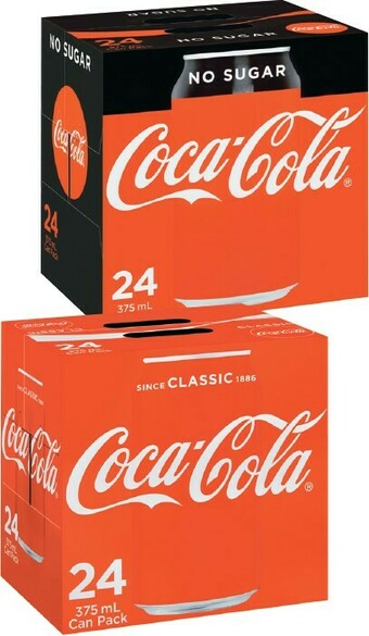 IGA Coca-Cola 24x375mL Selected Varieties offer