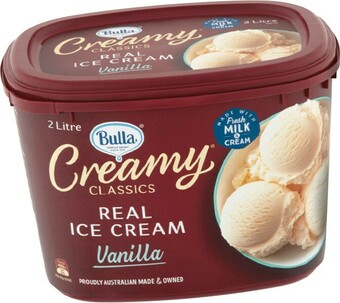 IGA Bulla Creamy Classics Ice Cream 2 Litre Selected Varieties offer