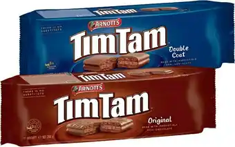 IGA Arnott's Tim Tam Chocolate Biscuits 160u2011200g Selected Varieties offer