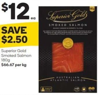 Woolworths Superior Gold Smoked Salmon 180g offer