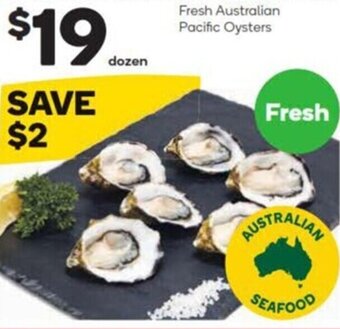 Woolworths Fresh Australian Pacific Oysters offer