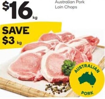 Woolworths Australian Pork Loin Chops offer
