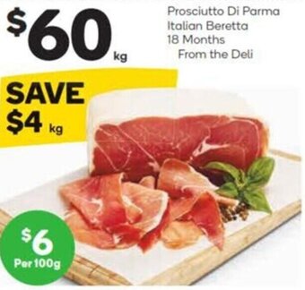 Prosciutto Di Parma Italian Beretta 18 Months