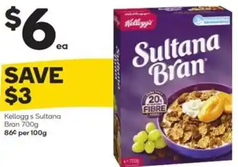 Woolworths Kelloggs Sultana Bran 700g offer