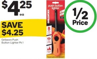 Woolworths Grillworx Push Button Lighter offer