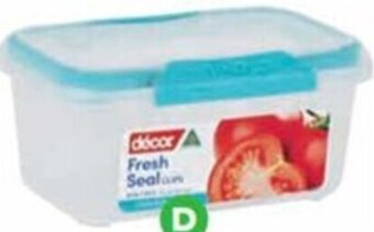 Woolworths Decor Fresh Seal Clips Oblong 1 Litre offer