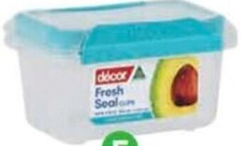 Woolworths Decor Fresh Seal Clips Oblong 350ml offer