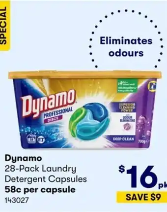 Costco Dynamo 28-Pack Laundry Detergent Capsules offer