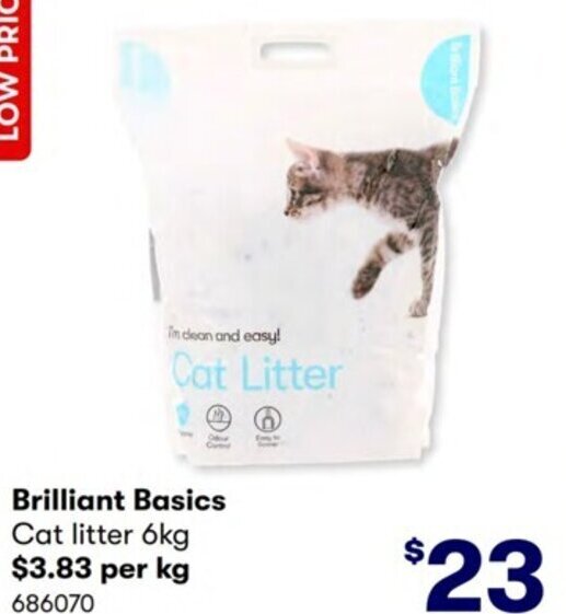 Brilliant Basics Cat Litter 6kg offer at Costco