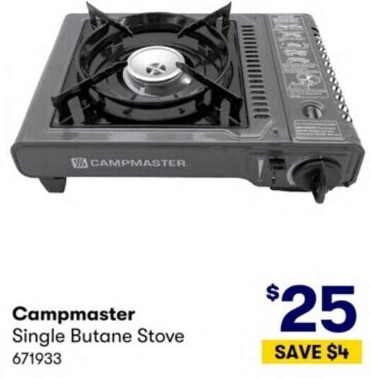 Campmaster Single Butane Stove offer at Costco