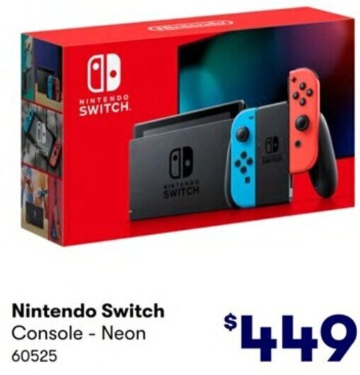 Nintendo Switch ConsoleNeon offer at Costco